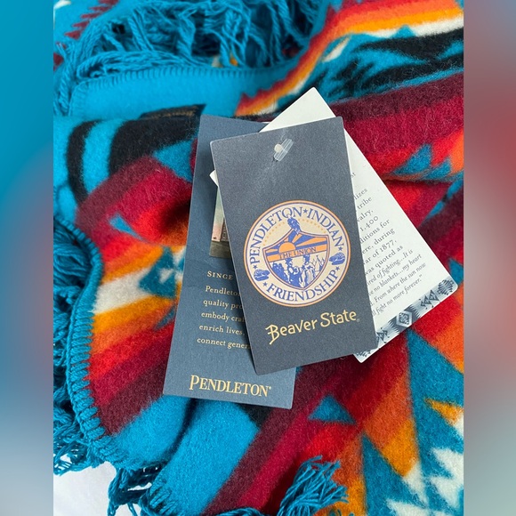 NWT Pendleton Chief Joseph blanket/shawl turquoise